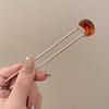Elegant Pearl U-shaped Hairpin for Women - New Chinese Style Updo Accessory 2025