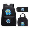 Demon Hunters Printed Children's Backpack Three-piece Campus Fashion Primary and Secondary School Students Large Capacity School Bag