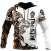 Fox and Wolf 3D Digital Printed Men's Street Trendy Hoodie Sweatshirts