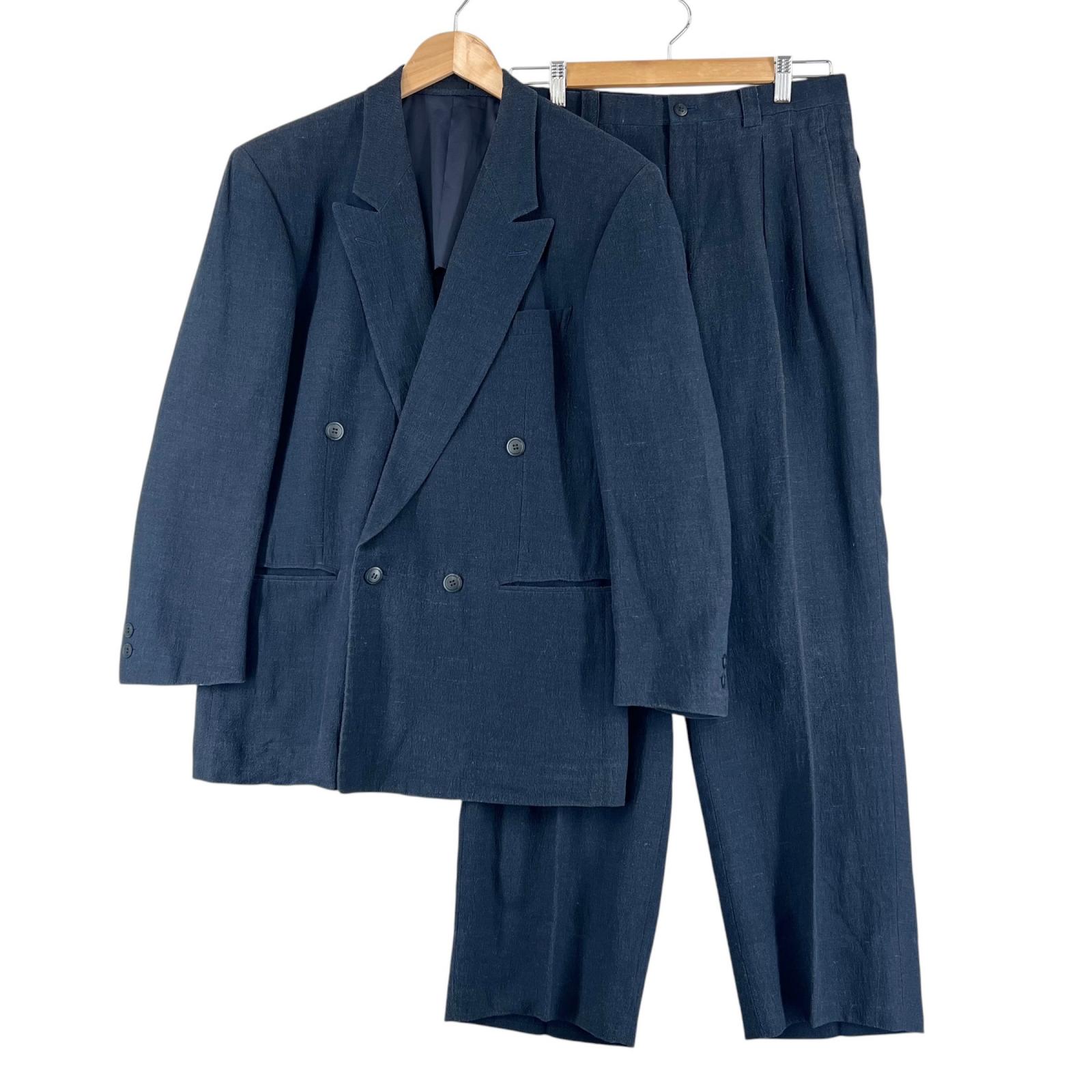 LANVIN Plain setup Navy mens used
