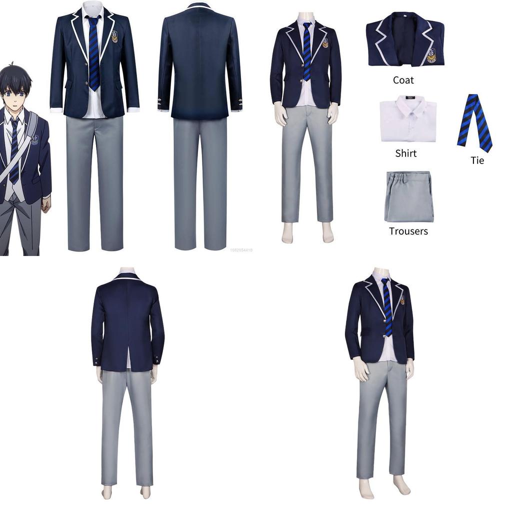 Dress Up As Isagi Yoichi In Blue Lock Cosplay School Uniform
