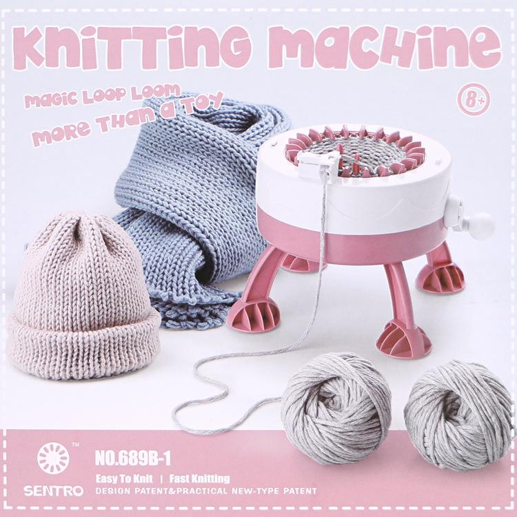 

22-needle Hand Knitting Machine Complete Accessories Easy Operation for DIY Knitting Scarves Sweaters Hats Blankets Coasters