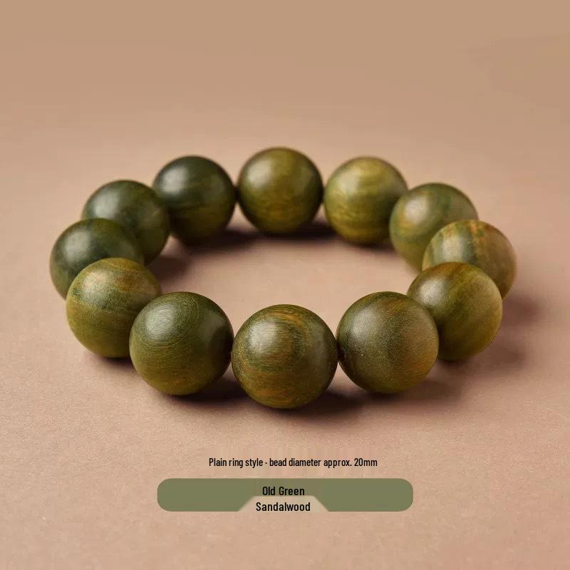 Premium Green Sandalwood & Wenge Bracelet for Men & Women - High Density, Collection Grade