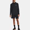 Under Armour Solid Color Stand Collar Pullover Long Sleeve T-Shirt Men Tops Black 1378168-001