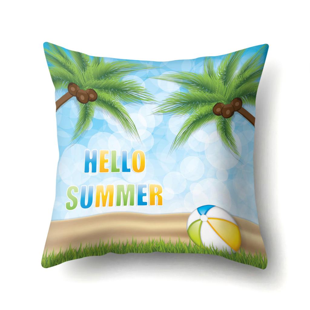Office Pillow Pillow Cover Beach Wave Waist Pillow Creative Home Sofa Pillow Cover Premium Durable Quality Useful