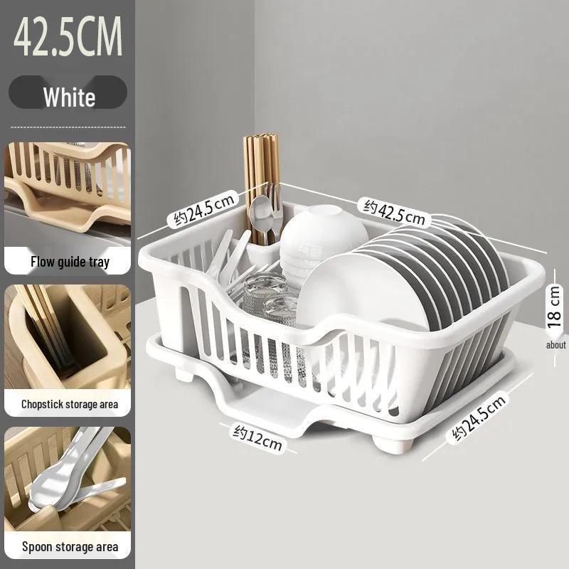 Foldable Kitchen Dish Drying Rack and Basket