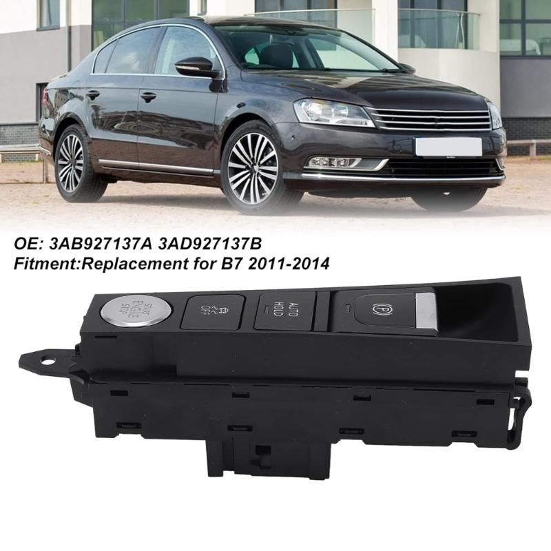Suitable for B7 3AD927137B 3AD927137A 12‑2018 Electronic Automatic Hand Brake Button Parking Brake Assist Control Switch