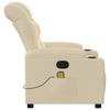 Massage Relax Chair Cream Colored Fabric