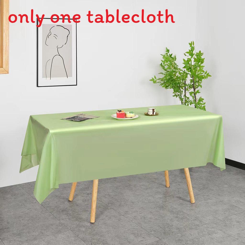 Peva Thickened Disposable Tablecloth With Dustproof And Oilproof Surface For Events And Decor