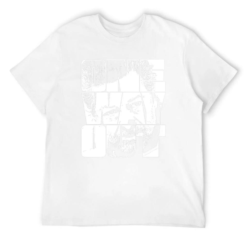 One Way Out - Kino Loy Andy Serkis Tv Show Quote - White Outline Version T-Shirt Plus Size Clothes Oversized T Shirts For Men