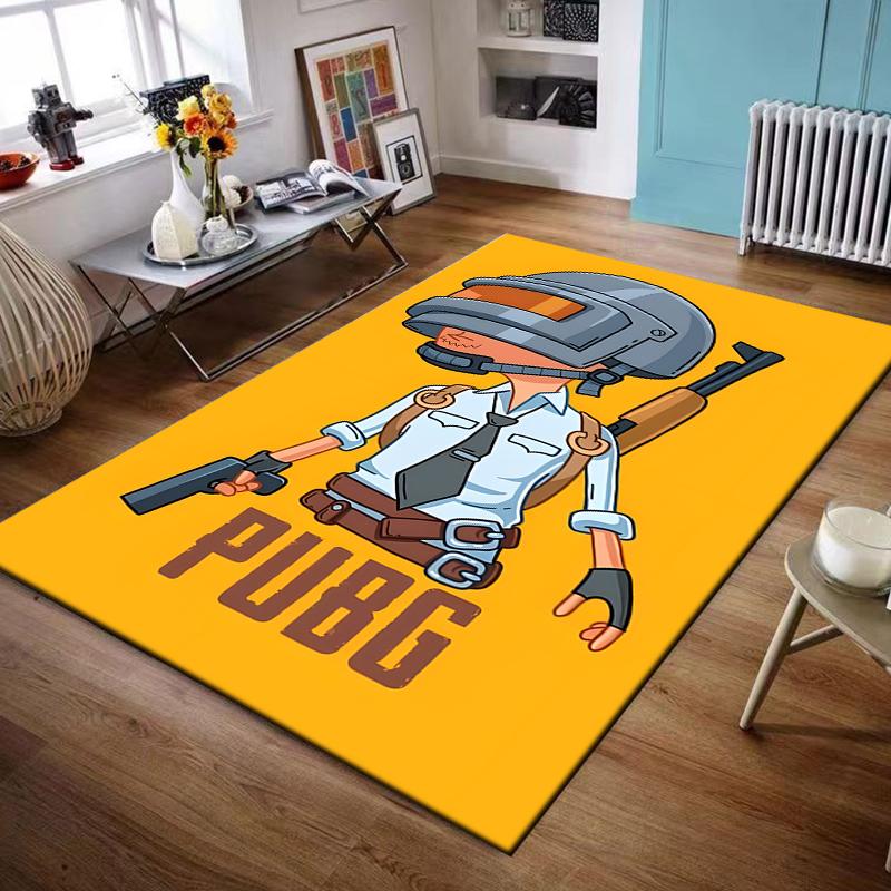 Cartoon PUBG Character Design Rug Non-slip rug suitable for living room and bedroom sofas
