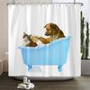 Cat Shower Curtains Bathroom Shower Curtain Cute 3D Fabric Shower Curtain with Hooks Funny Waterproof Shower Curtain or Mat