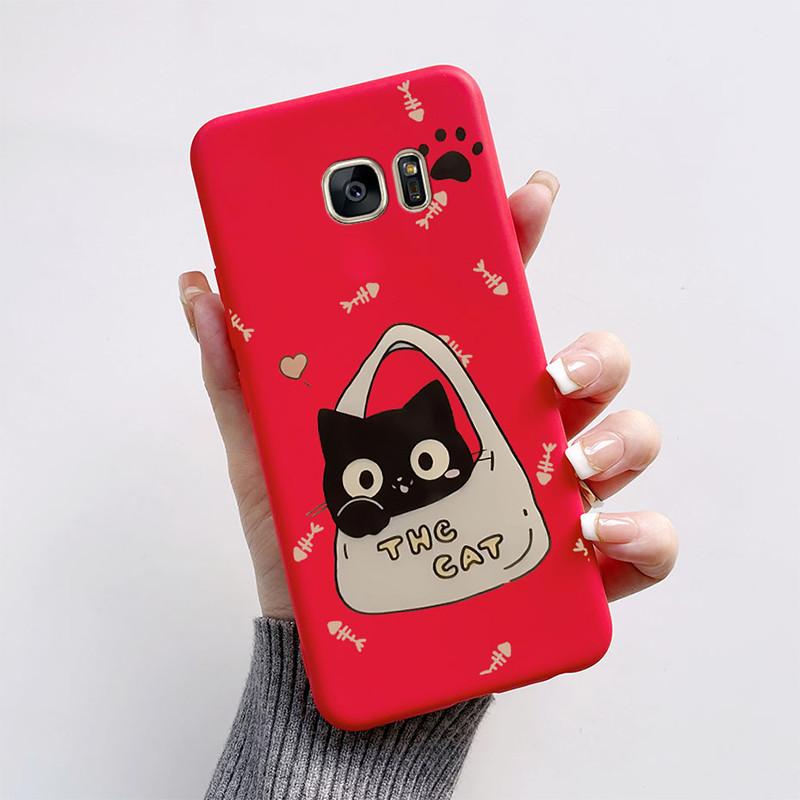 For Samsung Galaxy S6 S7 S 7 Edge Silicone Case Cute Butterfly Soft TPU Phone Back Cover For Samsung Galaxy S7 Edge Case Bumper