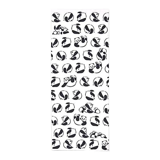 Miyamoto Towel Miyamoto Kenema Made in Japan Injection Dyed Tenugui 35 x 90cm Denguri Parent and Child Panda 50031