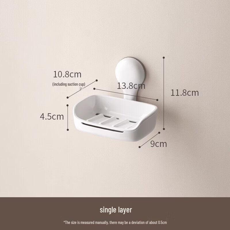 LIEI Wall Mounted Double-Layer Soap Dish