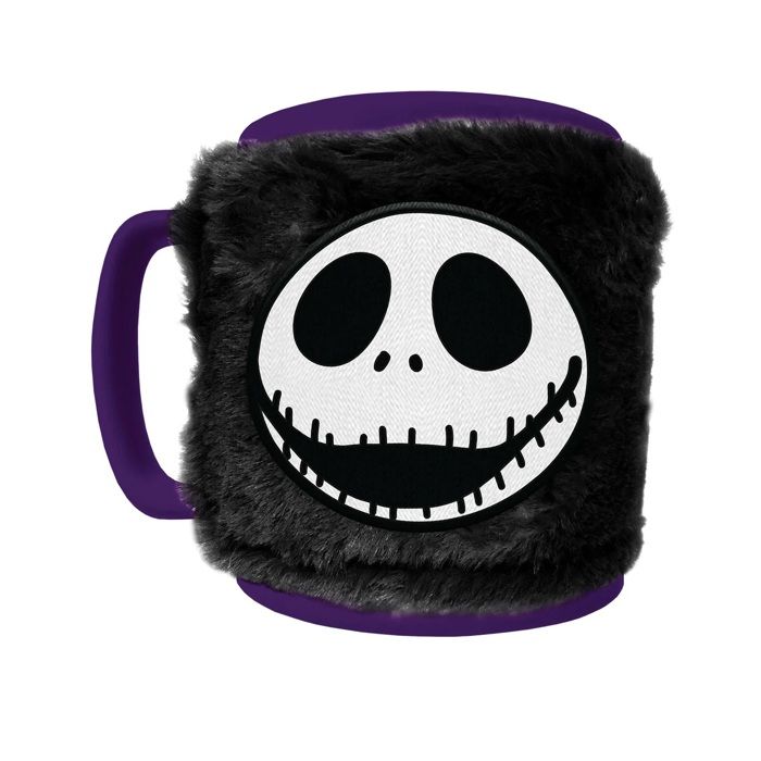 Mug en céramique - pyramid international - jack skellington - 440ml - noir - doublé en peluche