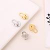 Heart Earring Lifter Backs 4 Piece Set, Decorative Support Back for Droopy Post Earrings, 1.6Cm, Daily Outfit Wear