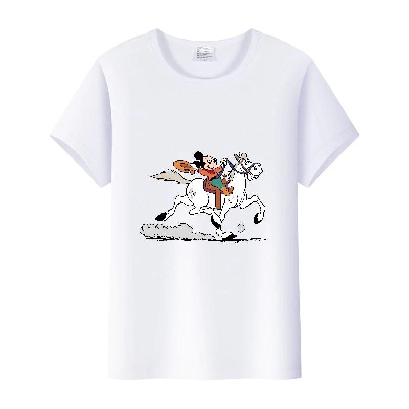 Kawaii Summer Short Sleeve t-shirt Cartoon Tshirt Female Top Loose Tee Mickey Mouse Graphic Clothes Gift Unisex
