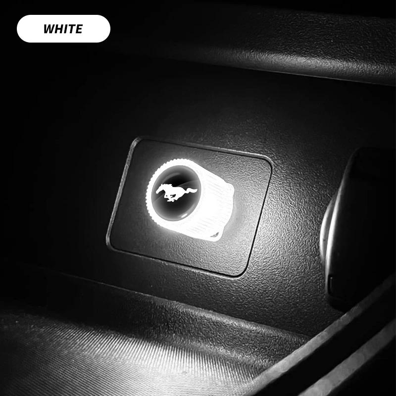 Car Sticker Ford Mini USB LED Car Light Auto Interior Atmosphere Light For Ford Mustang 2005 2006 2007 2008 2009 2016 GT Mach-E