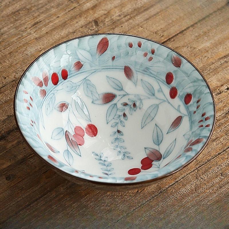 Two-tone Blue-and-white Porcelain Conical Cup Ceramic Gongfu Tea Set Master Cup Japanese-style Tea Bowl Single-cup Tea Tasting Bowl