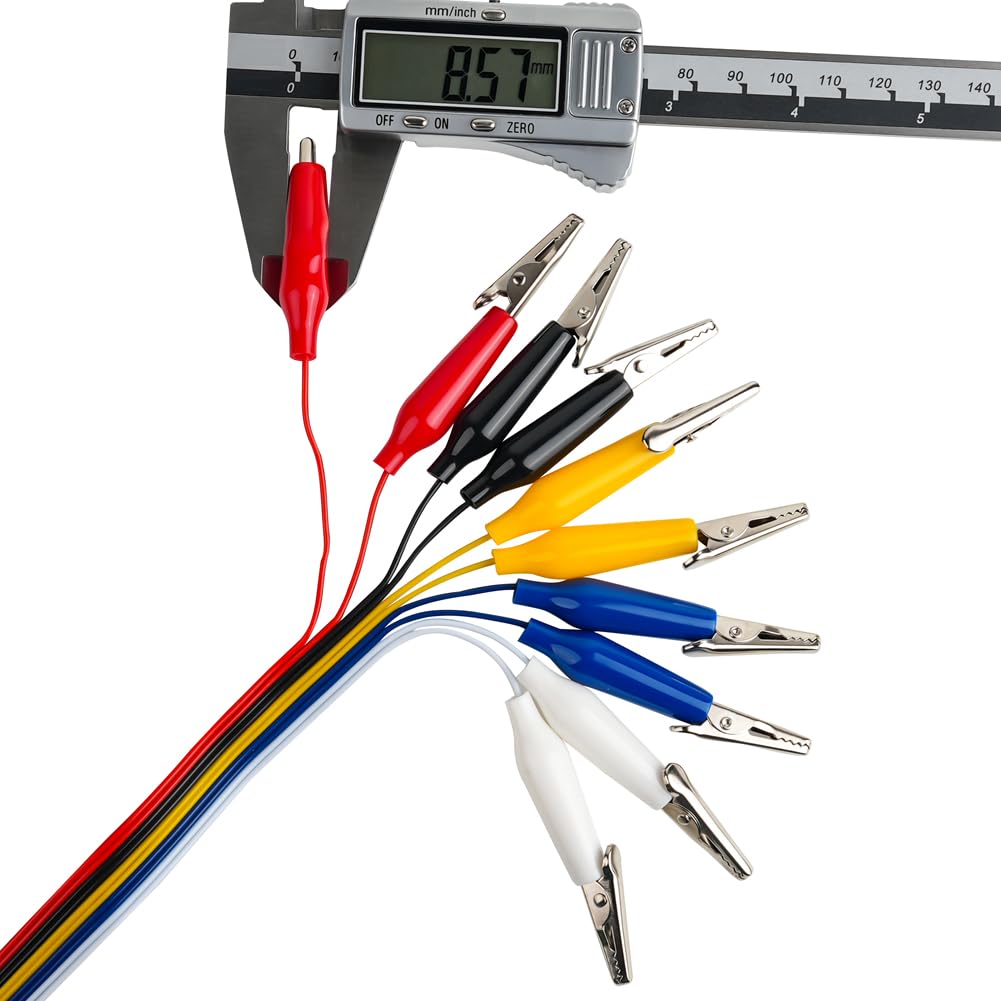 Alligator Clip to Breadboard Jumper Wire Test Lead Dupont Cable 10pin 20cm Male Female for Arduino Microbit Nano LED Strip