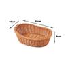 ZISIZ Wooden Imitation Rattan Ingot-Shaped Storage Basket