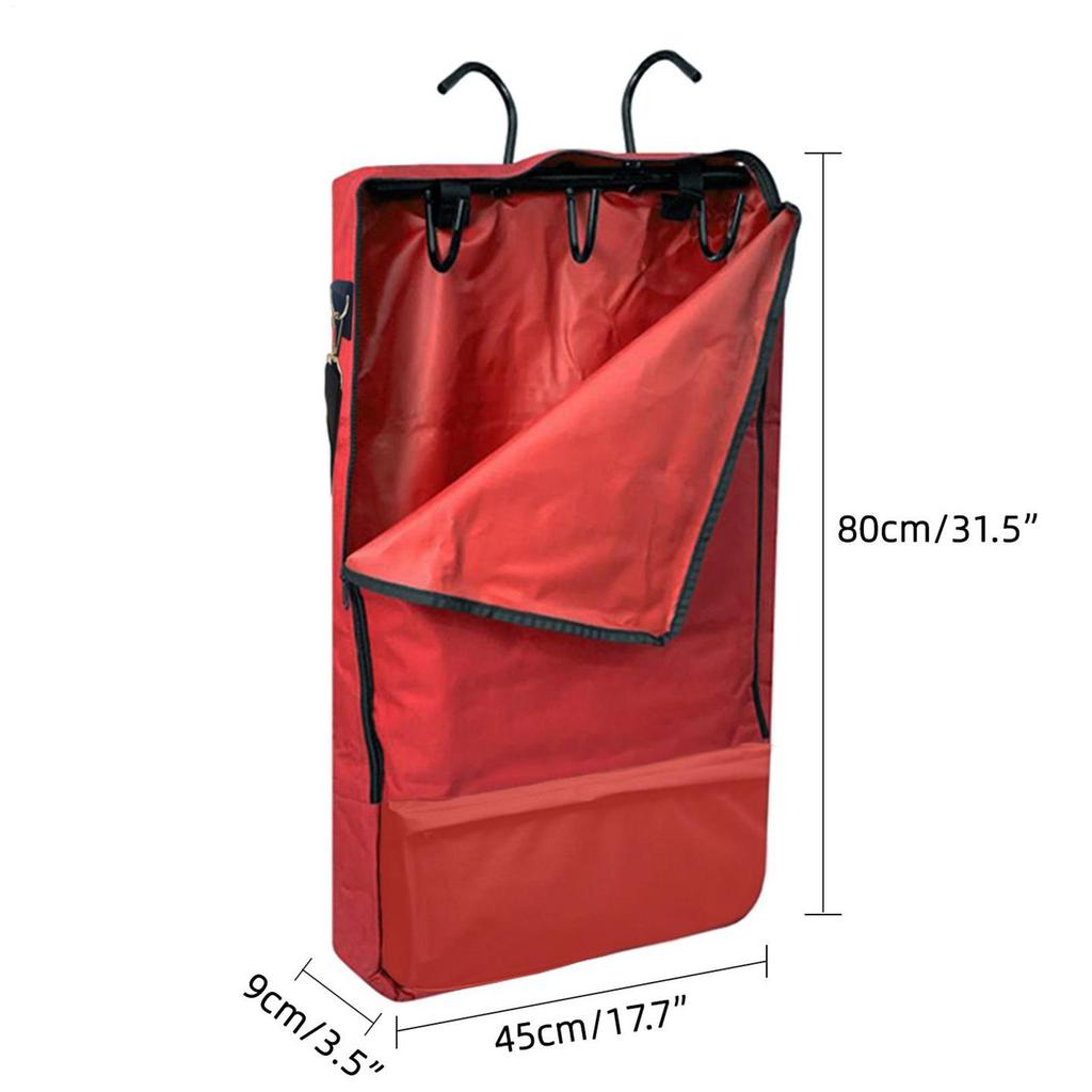 Trensentasche Pferdegeschirr Tragetasche mit Haken Große Kapazität Haustieraufbewahrung Zubehör für Zügel Trense Gebiss Seil Geschirr Halter Zerbrechlich