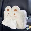 1pc Cute Cartoon Car Tissue Box Plush Napkin Holder Home Auto Paper Animal Universal Decoration Bracket Accessories Case Ro X4I5