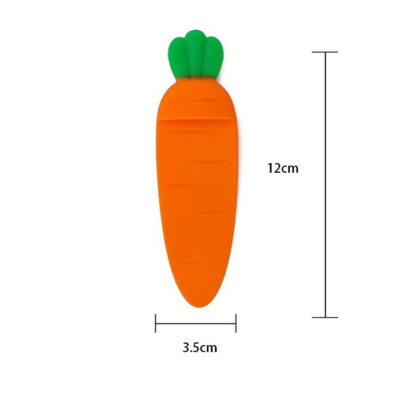 

1 Pc Cartoon Carrot Bookmark Lovely Plastics Thin Book Mark Creative Student s Gift Office Stationery School Supplies