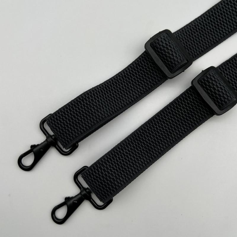 Stylish Classical Suspenders Adjustable Suspenders Elastic Chain Metal Clip Dark Elastic Belt for Wedding Business Wear