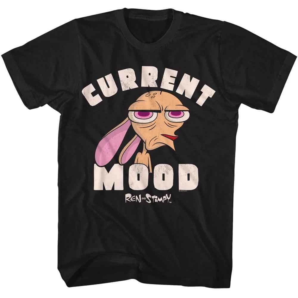 Ren And Stimpy - Current Mood - American Classics - Black Short Sleeve T-S 160