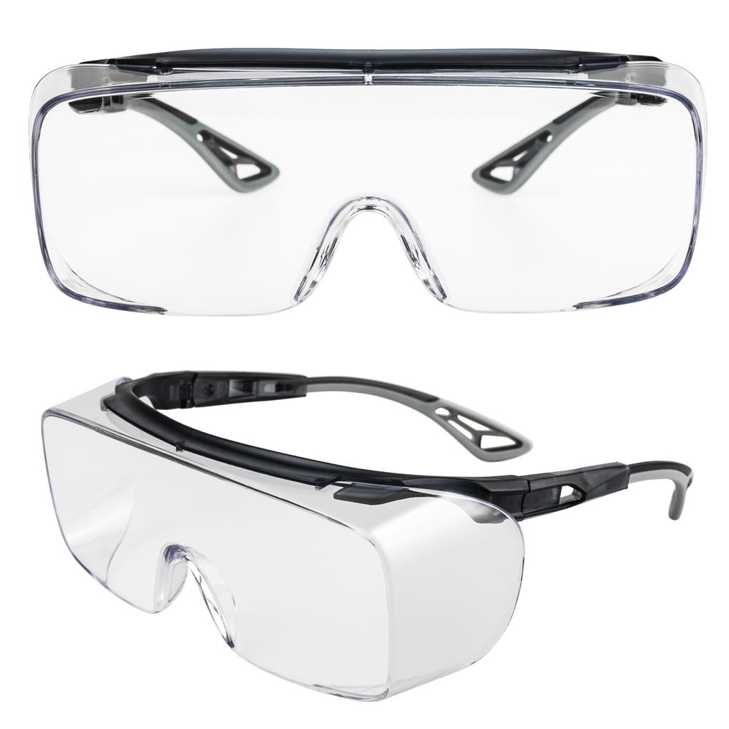 3pcs Anti-fog Safety Glasses Transparent Lens Blue Light Blocking Unisex Protective Glasses