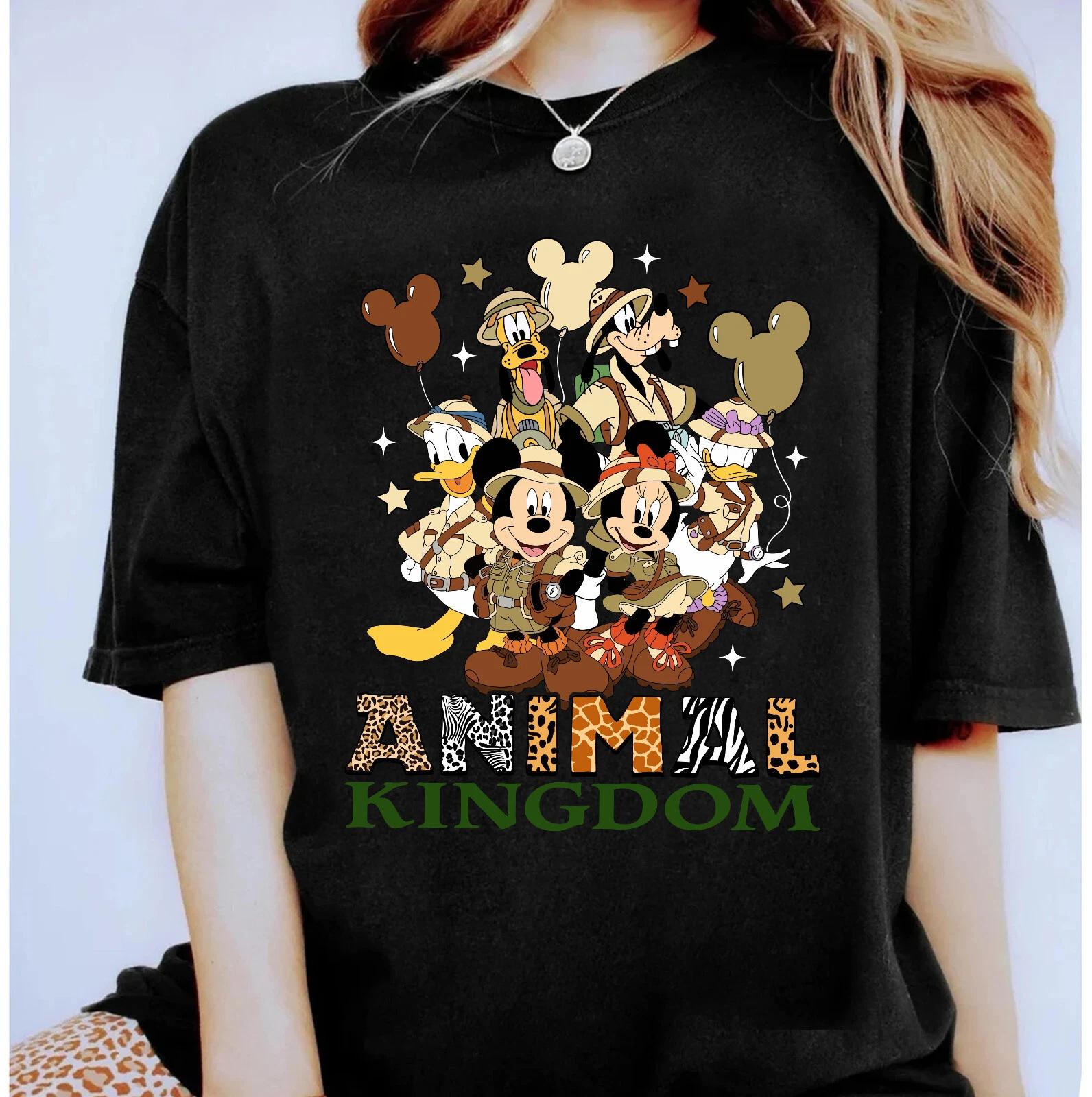 Disney Safari Animal Kingdom Mickey And Friends Unisex Adult Kid Shirt S
