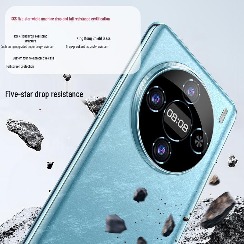 2026 7.9-inch Quad-Curved Screen Smartphone with AI Face Recognition, 256GB Storage, and 8-Core Processor.