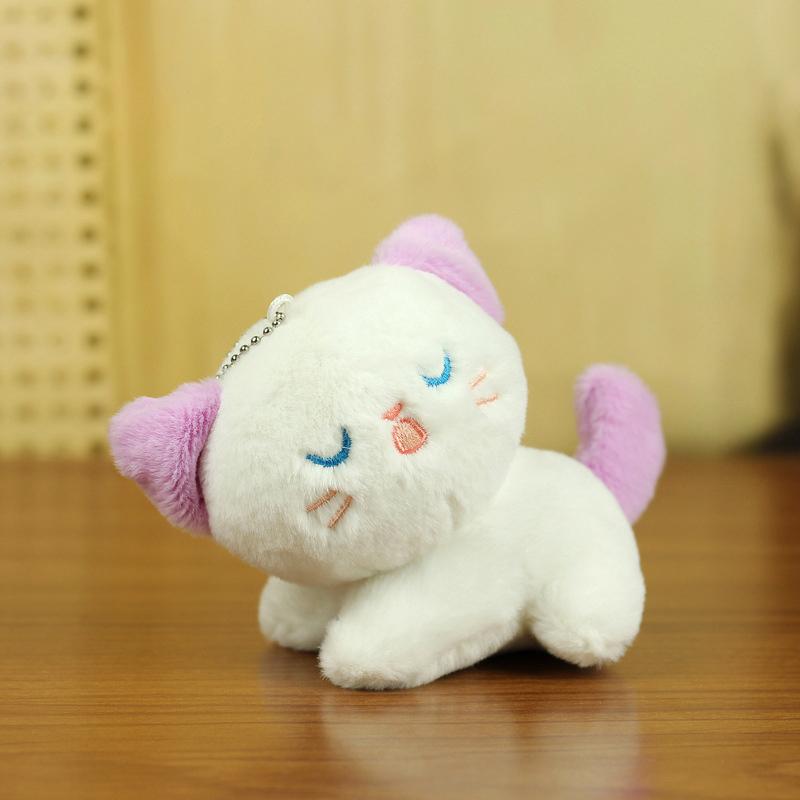 

Cute Plush Cat Pendant Cartoon Pendant Bag Ornament Children Gifts фиолетовый