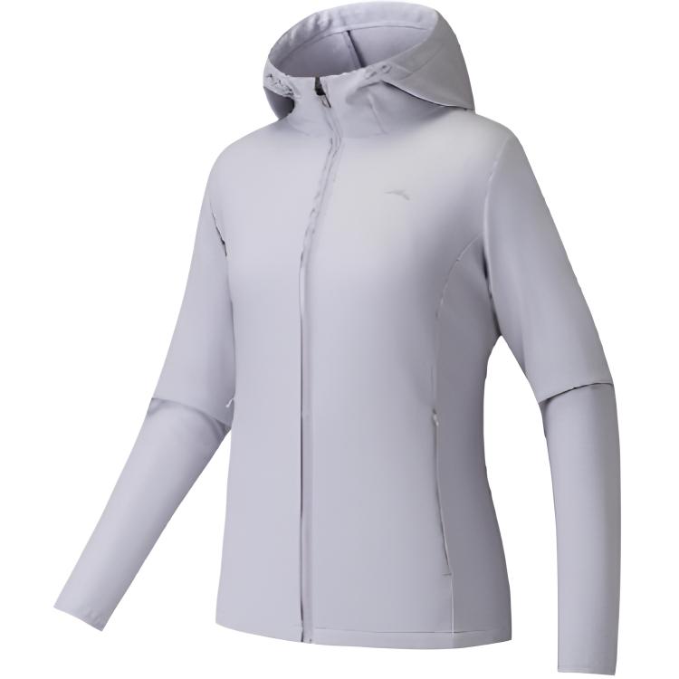 Anta Training Series Hooded Casual Zipper Sports Simple Fleece Solid Color Comfortable Versatile Jacket Women Jackets 962547601-2