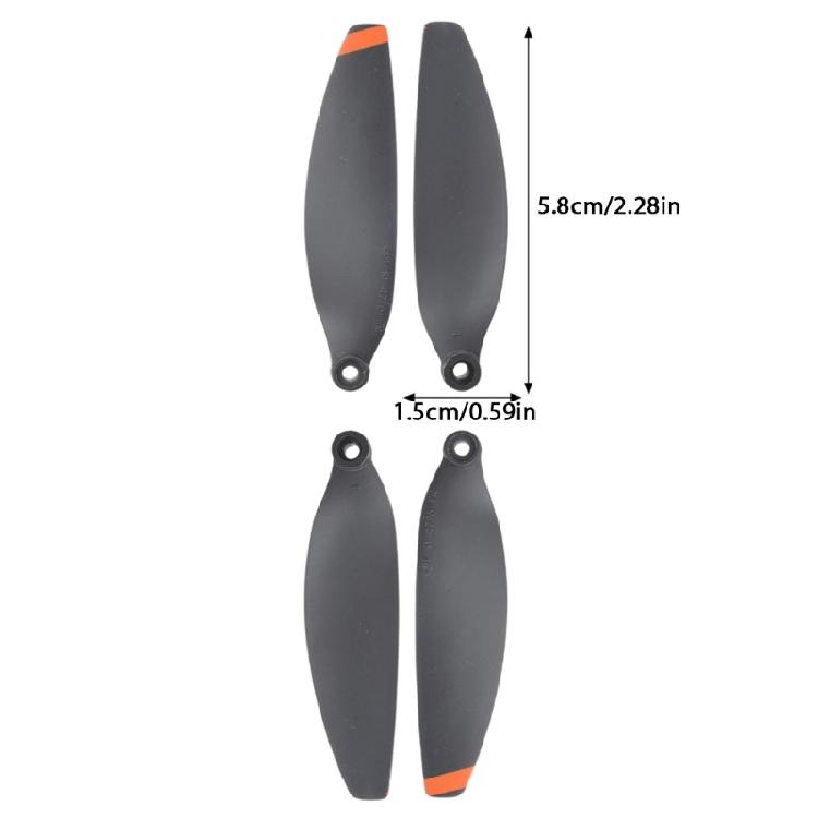 2 Pair Efficient Propellers with 12Pcs Mounting Screws Quadcopter Flight Props Paddle Leaf Accessory