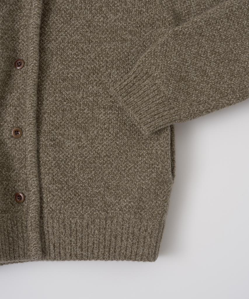 ANOTHER OFFICE WOMEN W. Moss Stitch Double Cardigan (Light Brown)