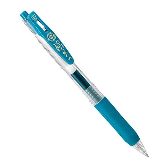 Zebra Sarasa Clip Gel Ballpoint Pen, 0.7mm, Blue Green, JJB15-BG
