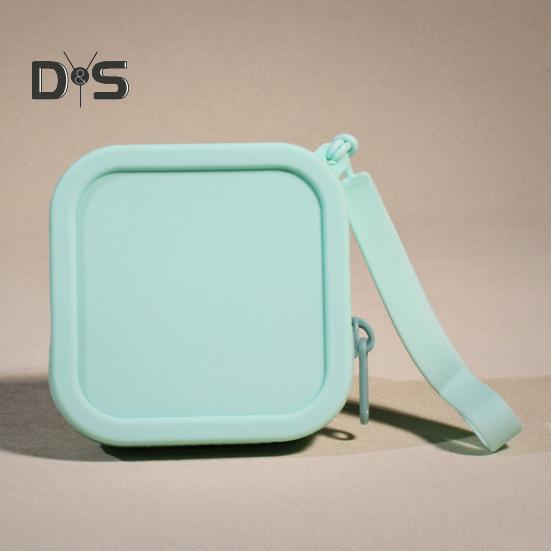 Münzgeldbörse für Münzen, Kopfhörer, Dokumente, Silikon, leicht, glatt, mit Reißverschluss, Schlüsselanhänger, Ringhalter, tragbare Tasche für den täglichen Gebrauch, Einkaufen, Pendeln