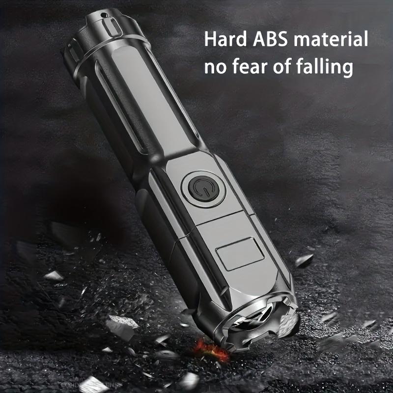 Portable LED Flashlight with Zoom, Rechargeable Bright Torch for Home, Car Repair & Outdoor Activities