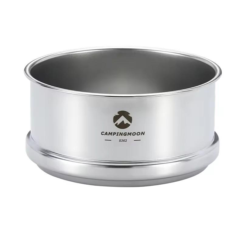 CAMPINGMOON Outdoor Camping and Picnic Stainless Steel Steamed Bun Steaming Cage Steaming Grid Drawer Steamer Tray