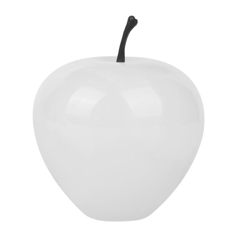 Hot Sale Luxury Ornament Christmas Theme Decoration Gemstone 7cm Christmas Apple for Children Gift