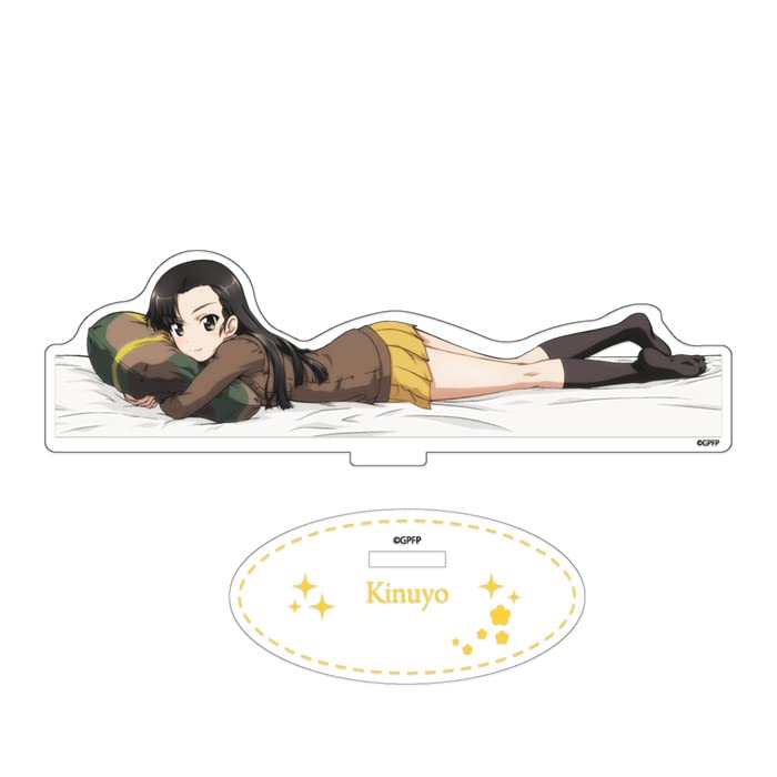 Girls und Panzer Final Chapter Acrylic Kinuyo Nishi Together A Figure (Sleeping ver.)