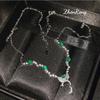 Multi Wear Gourd Clasp Universal Necklace for Women Jade Gemstone Tourmaline Pendant Jewelry
