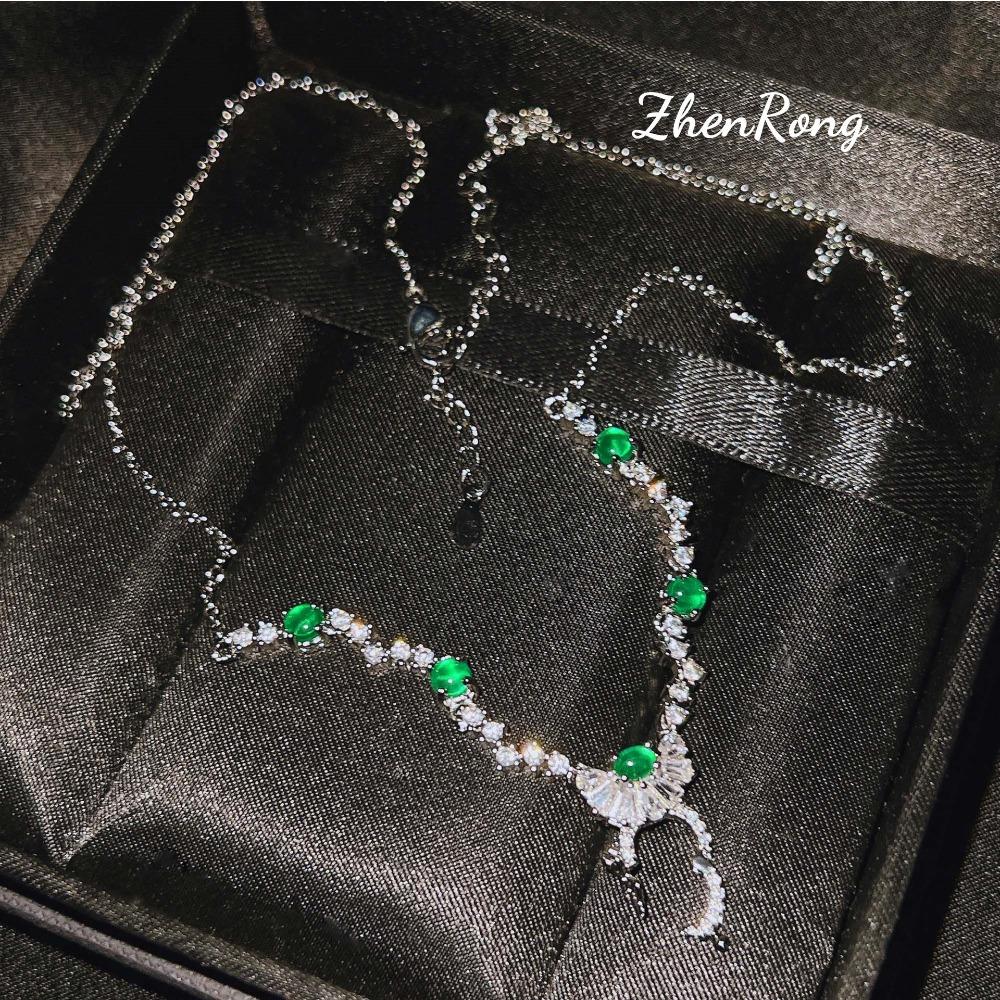 Multi Wear Gourd Clasp Universal Necklace for Women Jade Gemstone Tourmaline Pendant Jewelry