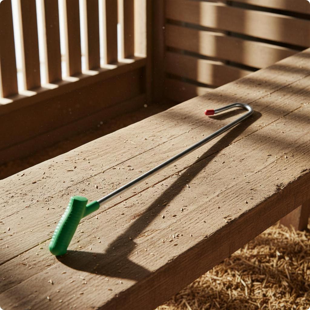 Sheep and Goat Livestock Restraining Hook Ergonomic Animal Handling Rod for Farm