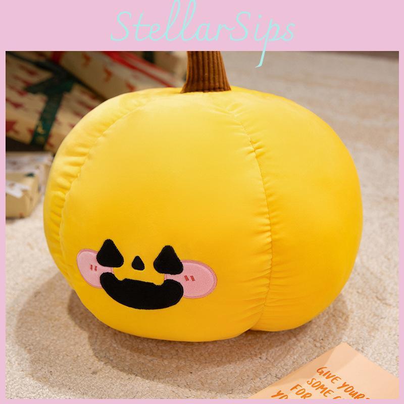 Halloween Pumpkin Ghost Plush Doll With Short Plush Material For Kid Decor Party