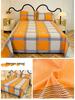 Long-Staple Cotton Brushed Bed Sheet - Solid Color, Thickened, Multiple Sizes (1.2/1.5/1.8m) for Dormitory Single Beds.