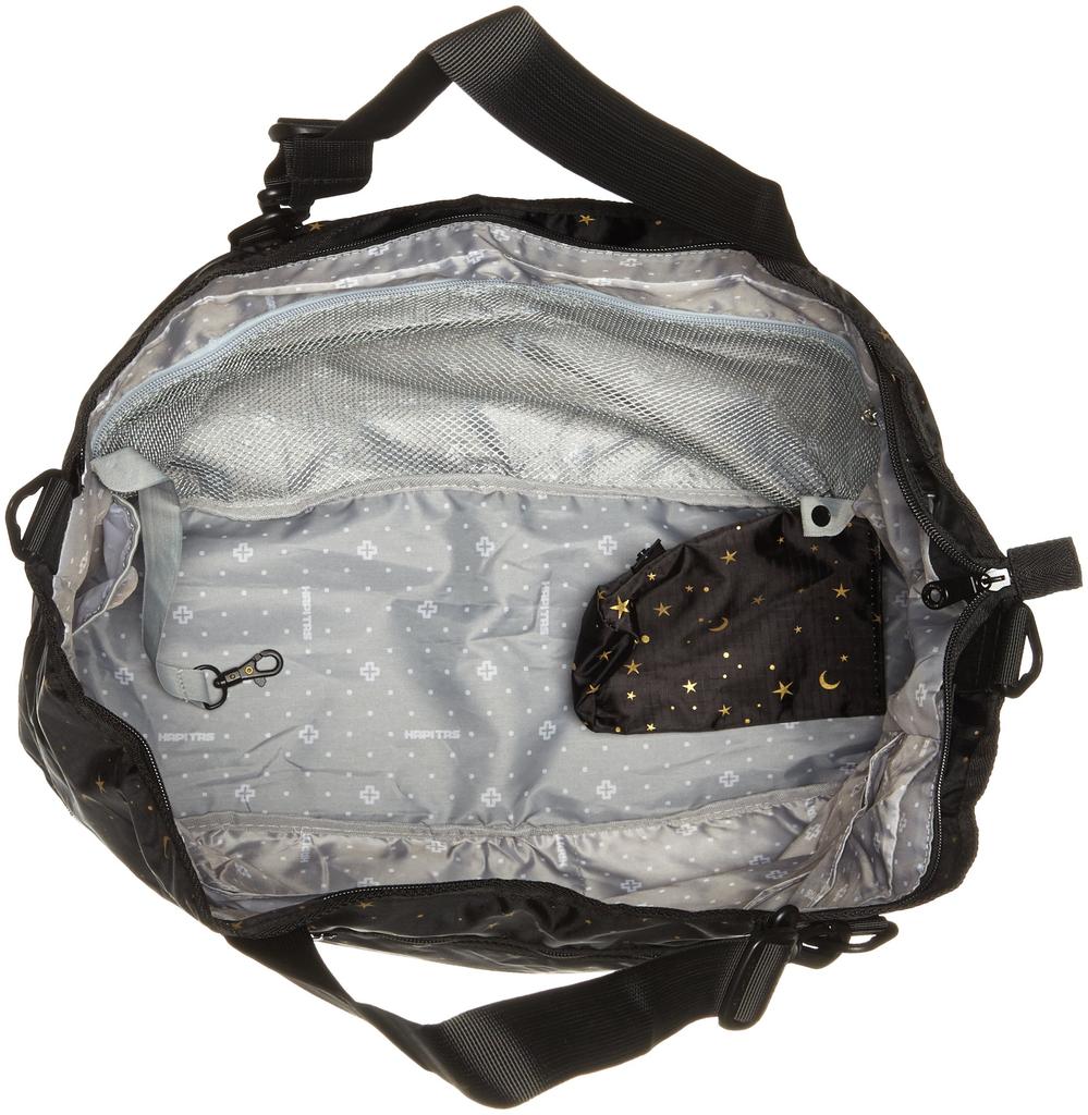 Hapitas Foldable Available In a Variety of Starry Black Multi-Purpose Bag, Carry-On, Patterns, 22L, 35cm, 0.62kg,
